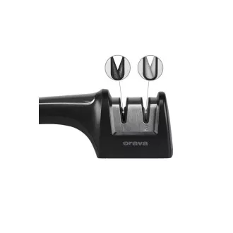 Ascuțitor de cuțite ORAVA BN-10, manual, discuri diamantate / ceramice, mâner Soft Touch Ascuțitor de cuțite ORAVA BN-10, manual, discuri diamantate / ceramice, mâner Soft Touch