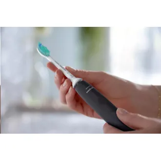 Philips HX3673/14 Sonicare 3100, periuță de dinți, pentru adulți, 31000 oscilații/min, cronometru, senzor de presiune, carcasă, neagră Philips HX3673/14 Sonicare 3100, periuță de dinți, pentru adulți, 31000 oscilații/min, cronometru, senzor de presiune, carcasă, neagră