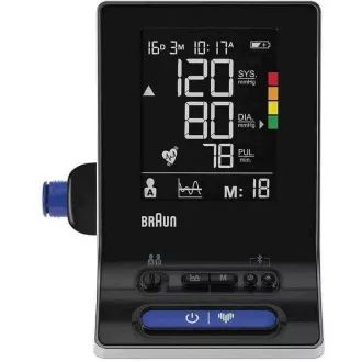 Monitor de tensiune arterială pentru braț Braun ExactFit 5 CONNECT BUA6350, detectarea aritmiei, afișaj LCD, Bluetooth Monitor de tensiune arterială pentru braț Braun ExactFit 5 CONNECT BUA6350, detectarea aritmiei, afișaj LCD, Bluetooth