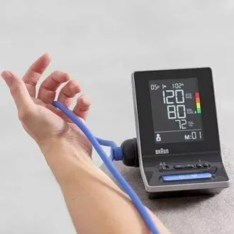 Monitor de tensiune arterială pentru braț Braun ExactFit 5 CONNECT BUA6350, detectarea aritmiei, afișaj LCD, Bluetooth Monitor de tensiune arterială pentru braț Braun ExactFit 5 CONNECT BUA6350, detectarea aritmiei, afișaj LCD, Bluetooth