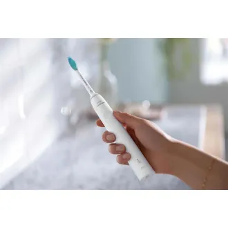 Periuță de dinți electrică Philips Sonicare 3100 HX3671/13, 1 mod, temporizator, senzor de presiune, alb