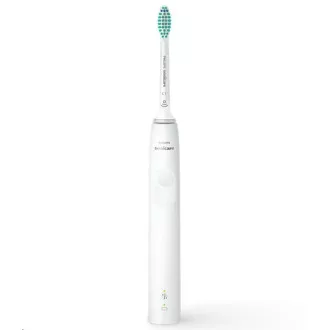 Philips HX3675/13 Set periuță de dinți Sonicare 3100, pentru adulți, 31000 oscilații/min, temporizator, senzor de presiune, alb