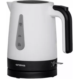 Fierbător electric Orava VK-2015, 1200 W, 1,2 l, oprire automată, alb/negru Fierbător electric Orava VK-2015, 1200 W, 1,2 l, oprire automată, alb/negru