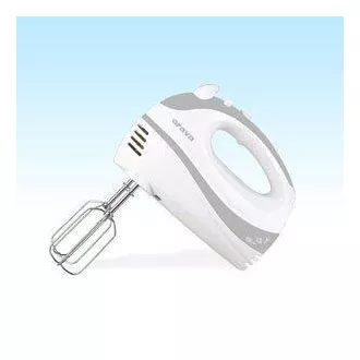 Mixer de mână Orava SL-110, 300 W, 75 dB, 5 viteze, comutator cu puls, gri/alb