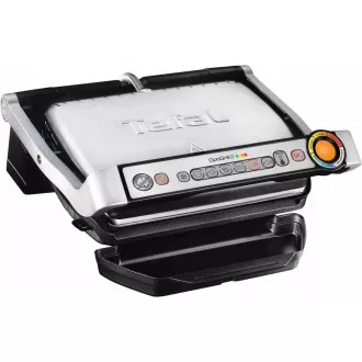 Tefal GC712D34 grătar electric OptiGrill  Inox, 2000 W, 6 programe, termostat, tavă pentru suc, argintiu / negru
