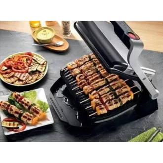 Tefal GC712D34 grătar electric OptiGrill  Inox, 2000 W, 6 programe, termostat, tavă pentru suc, argintiu / negru