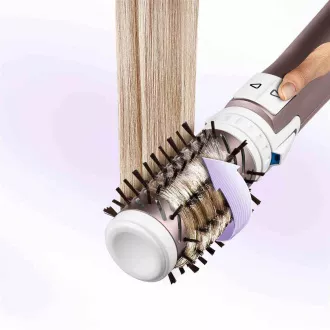 Ondulator Rowenta CF9540F0 Brush Activ Premium Care, 1000 W, rotativ, peri naturali, 2 viteze si temperaturi