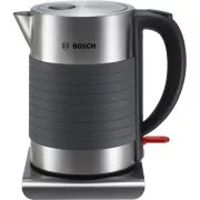 Ceainic electric Bosch TWK7S05, 1,7 l, 2200 W, oprire automată, protecție la supraîncălzire, negru / oțel inoxidabil
