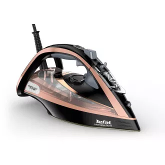 Fier de călcat cu aburi Tefal Ultimate Pure FV9845E0, 3200 W, Anti-picurare, oprire automată, piersică Fier de călcat cu aburi Tefal Ultimate Pure FV9845E0, 3200 W, Anti-picurare, oprire automată, piersică