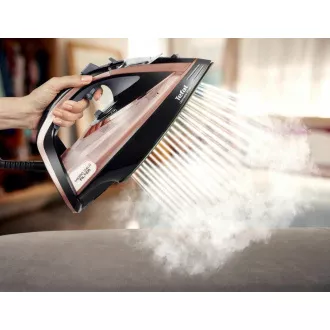 Fier de călcat cu aburi Tefal Ultimate Pure FV9845E0, 3200 W, Anti-picurare, oprire automată, piersică Fier de călcat cu aburi Tefal Ultimate Pure FV9845E0, 3200 W, Anti-picurare, oprire automată, piersică
