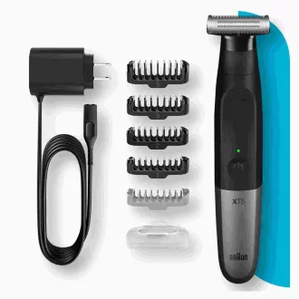 Aparat de tuns barba Braun Series X XT5100, fără fir, 5 accesorii, SkinGuard, rezistent la apă, negru Aparat de tuns barba Braun Series X XT5100, fără fir, 5 accesorii, SkinGuard, rezistent la apă, negru