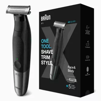 Aparat de tuns barba Braun Series X XT5100, fără fir, 5 accesorii, SkinGuard, rezistent la apă, negru Aparat de tuns barba Braun Series X XT5100, fără fir, 5 accesorii, SkinGuard, rezistent la apă, negru