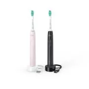 Philips HX3675/15 Periuță de dinți electrică Sonicare, sonic, temporizator, senzor de presiune, 2 bucăți, roz și negru