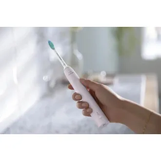 Philips HX3675/15 Periuță de dinți electrică Sonicare, sonic, temporizator, senzor de presiune, 2 bucăți, roz și negru