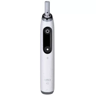 Periuță de dinți electrică Oral-B iO 10 Stardust White, magnetică, 7 moduri, afișaj, urmărire AI 3D a suprafeței dinților, albă