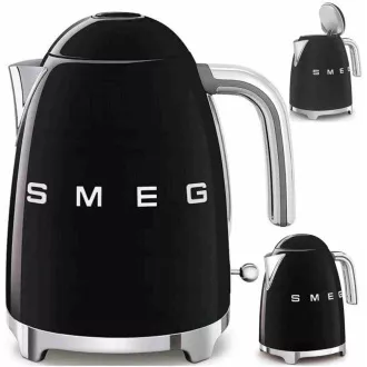 Ceainic electric Smeg KLF03BLEU, 1, 7 l, (7 cești), 2400 W, stil anii 1950, negru