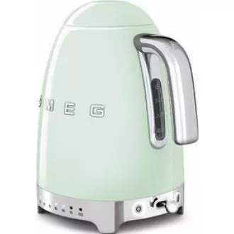 Fierbător electric Smeg KLF04PGEU, 1, 7 l (7 cești), 2400 W, stil anii '50, control al temperaturii, 7 programe, verde pastelat