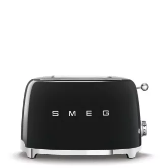 Smeg TSF01BLEU toaster/toaster, 2 toastere, 6 nivele de prăjire, sertar pentru firimituri, stil. 50s, negru Smeg TSF01BLEU toaster/toaster, 2 toastere, 6 nivele de prăjire, sertar pentru firimituri, stil. 50s, negru