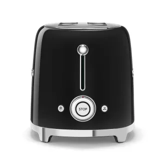 Smeg TSF01BLEU toaster/toaster, 2 toastere, 6 nivele de prăjire, sertar pentru firimituri, stil. 50s, negru Smeg TSF01BLEU toaster/toaster, 2 toastere, 6 nivele de prăjire, sertar pentru firimituri, stil. 50s, negru