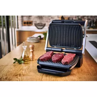 Tefal Optigrill GC712834 grătar de contact, 2000 W, 6 programe, indicator de progres, tavă de picurare, negru Tefal Optigrill GC712834 grătar de contact, 2000 W, 6 programe, indicator de progres, tavă de picurare, negru