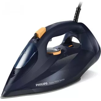 Fier de călcat cu aburi Philips DST7060/20, 3000 W, oprire automată, stropire, albastru/galben