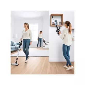 Aspirator cu băț Bosch Unlimited BCS612KA2, fără sac, cu filtru de casetă, cu acumulator, alb Aspirator cu băț Bosch Unlimited BCS612KA2, fără sac, cu filtru de casetă, cu acumulator, alb