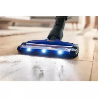 Philips 8000 Series XC8049/01 aspirator fără fir, cu băț, cu lumină LED, PowerCyclone 10, albastru