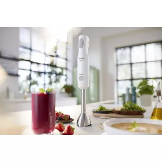 Mixer de mână Philips Daily Collection ProMix HR2546/00, 700 W, funcție Turbo, design ergonomic, alb