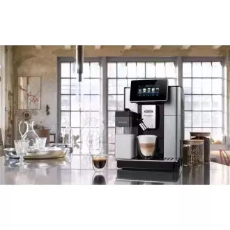 Aparat automat de cafea DeLonghi PrimaDonna Soul ECAM 610.55.SB, 1450 W, 19 bar, rasnita incorporata, inteligent, sistem lapte