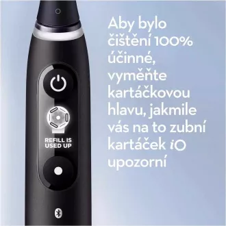 Periuță de dinți electrică Oral-B iO6, magnetică, 5 moduri, ecran, inteligență artificială, temporizator, negru Periuță de dinți electrică Oral-B iO6, magnetică, 5 moduri, ecran, inteligență artificială, temporizator, negru