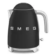 Smeg KLF03BLMEU, ceainic electric, 1, 7 l, (7 căni), 2400 W, stil anii 1950, negru mat
