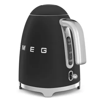 Smeg KLF03BLMEU, ceainic electric, 1, 7 l, (7 căni), 2400 W, stil anii 1950, negru mat