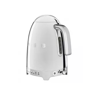Fierbător electric Smeg KLF04SSEU, 1, 7 l (7 cești), 2400 W, stil anii '50, control al temperaturii, 7 programe, cromat Fierbător electric Smeg KLF04SSEU, 1, 7 l (7 cești), 2400 W, stil anii '50, control al temperaturii, 7 programe, cromat