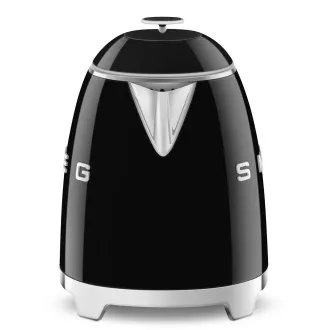 Mini-ceainic Smeg KLF05BLEU, 0, 8 l / 3 căni, 1400 W, stil anii '50, negru
