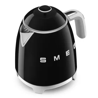 Mini-ceainic Smeg KLF05BLEU, 0, 8 l / 3 căni, 1400 W, stil anii '50, negru