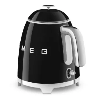 Mini-ceainic Smeg KLF05BLEU, 0, 8 l / 3 căni, 1400 W, stil anii '50, negru