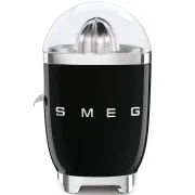Storcător de citrice Smeg CJF11BLEU, 70 W, presiune manuală, con universal din oțel inoxidabil, negru