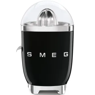 Storcător de citrice Smeg CJF11BLEU, 70 W, presiune manuală, con universal din oțel inoxidabil, negru