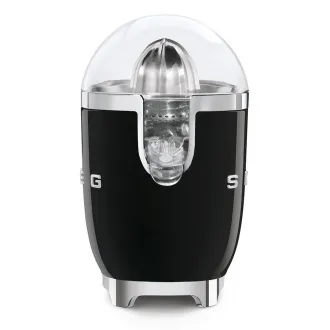 Storcător de citrice Smeg CJF11BLEU, 70 W, presiune manuală, con universal din oțel inoxidabil, negru