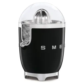 Storcător de citrice Smeg CJF11BLEU, 70 W, presiune manuală, con universal din oțel inoxidabil, negru