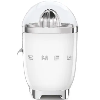 Storcător de citrice Smeg CJF11WHEU, 70 W, presiune manuală, con universal din oțel inoxidabil, alb
