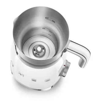 Smeg MFF11WHEU spumă de lapte, 500 W, 600 ml / 2.5 cești, ciocolată caldă / lapte, spumă ușoară, alb Smeg MFF11WHEU spumă de lapte, 500 W, 600 ml / 2.5 cești, ciocolată caldă / lapte, spumă ușoară, alb