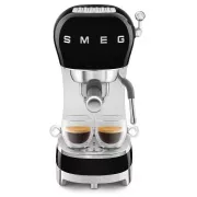 Aparat de cafea espresso Smeg ECF02BLEU, pârghie, 1350 W, 15 bar, bloc termic, încălzitor pasiv pentru cești, negru