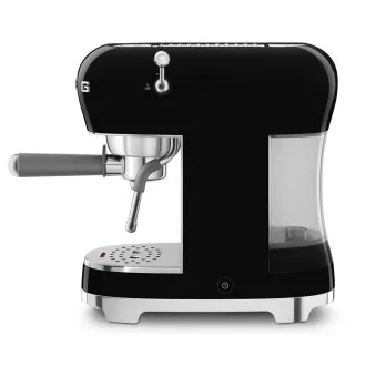 Aparat de cafea espresso Smeg ECF02BLEU, pârghie, 1350 W, 15 bar, bloc termic, încălzitor pasiv pentru cești, negru Aparat de cafea espresso Smeg ECF02BLEU, pârghie, 1350 W, 15 bar, bloc termic, încălzitor pasiv pentru cești, negru