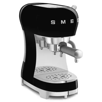 Aparat de cafea espresso Smeg ECF02BLEU, pârghie, 1350 W, 15 bar, bloc termic, încălzitor pasiv pentru cești, negru Aparat de cafea espresso Smeg ECF02BLEU, pârghie, 1350 W, 15 bar, bloc termic, încălzitor pasiv pentru cești, negru