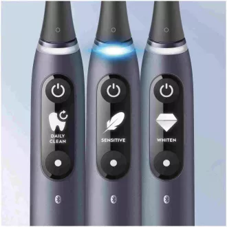 Periuță de dinți electrică Oral-B iO7 Black Onyx, magnetică, 5 moduri, temporizator, senzor de presiune, carcasă, negru Periuță de dinți electrică Oral-B iO7 Black Onyx, magnetică, 5 moduri, temporizator, senzor de presiune, carcasă, negru