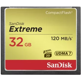 SanDisk Compact Flash 32GB Extreme (R: 120 / W: 85 MB / s) UDMA7