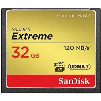 SanDisk Compact Flash 32GB Extreme (R: 120 / W: 85 MB / s) UDMA7