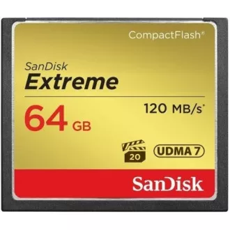 SanDisk Compact Flash 64GB Extreme (R: 120 / W: 85 MB / s) UDMA7