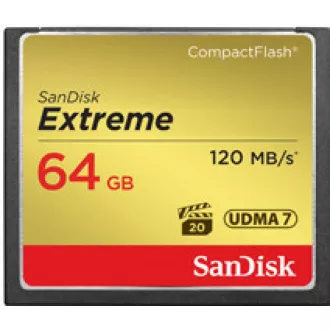 SanDisk Compact Flash 64GB Extreme (R: 120 / W: 85 MB / s) UDMA7